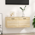 vidaXL Szafka wisząca, dąb sonoma, 80x35x36,5, materiał drewnopochodny