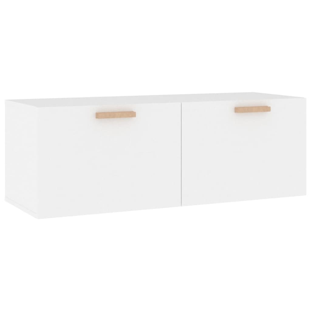vidaXL Szafka wisząca, biała, 100x36,5x35 cm, materiał drewnopochodny