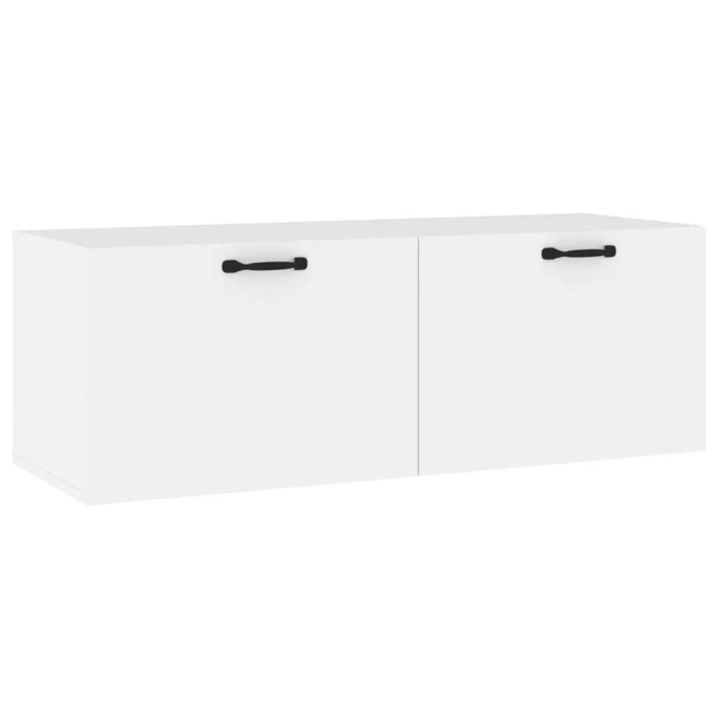 vidaXL Szafka wisząca, biała, 100x36,5x35 cm, materiał drewnopochodny