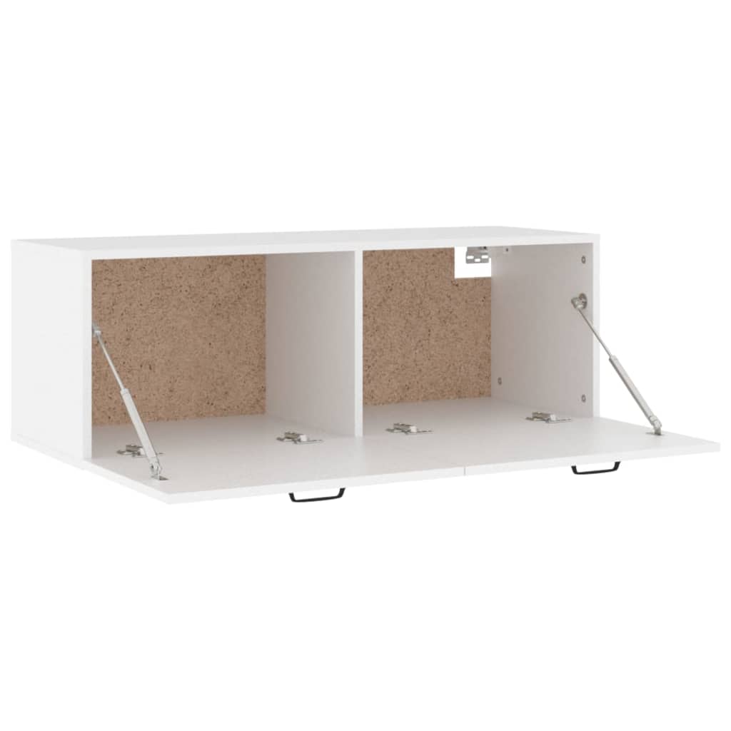 vidaXL Szafka wisząca, biała, 100x36,5x35 cm, materiał drewnopochodny