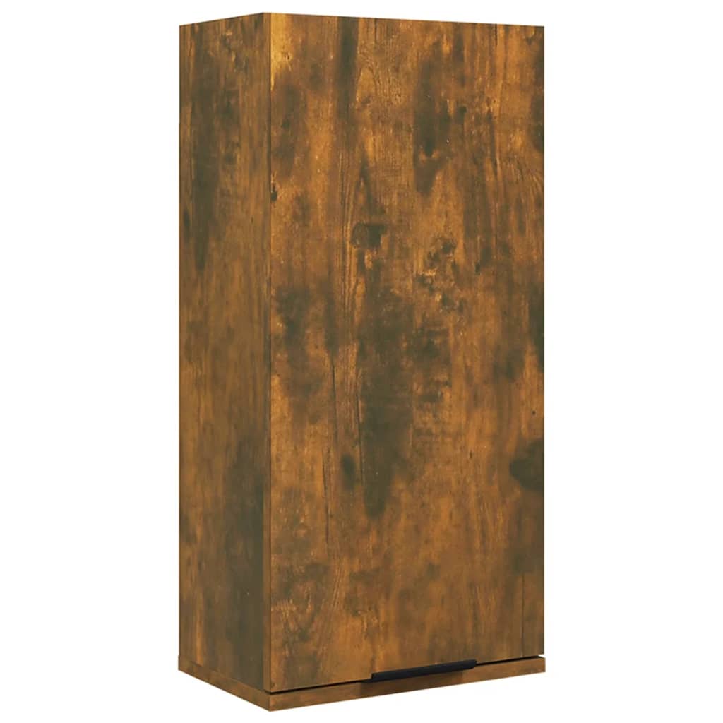 vidaXL Wisząca szafka łazienkowa, przydymiony dąb, 32x20x67 cm