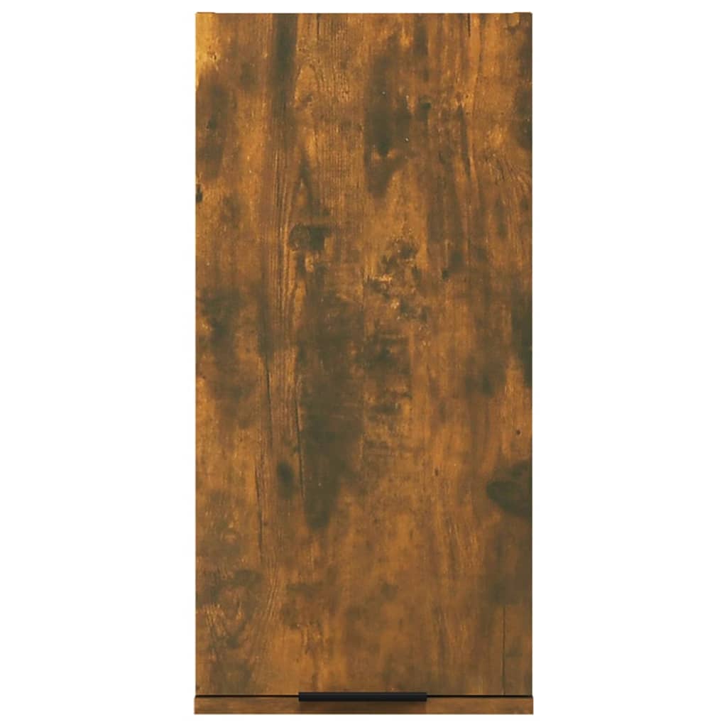 vidaXL Wisząca szafka łazienkowa, przydymiony dąb, 32x20x67 cm