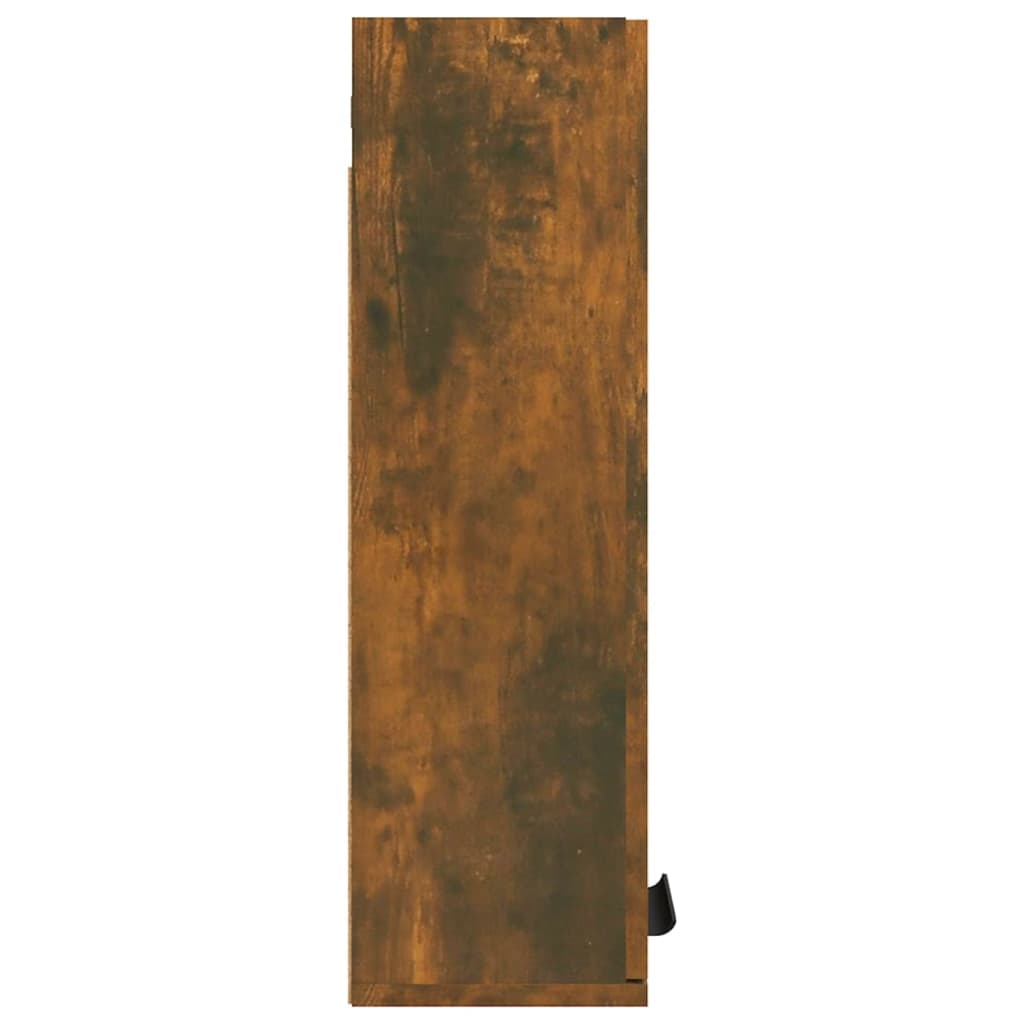 vidaXL Wisząca szafka łazienkowa, przydymiony dąb, 32x20x67 cm