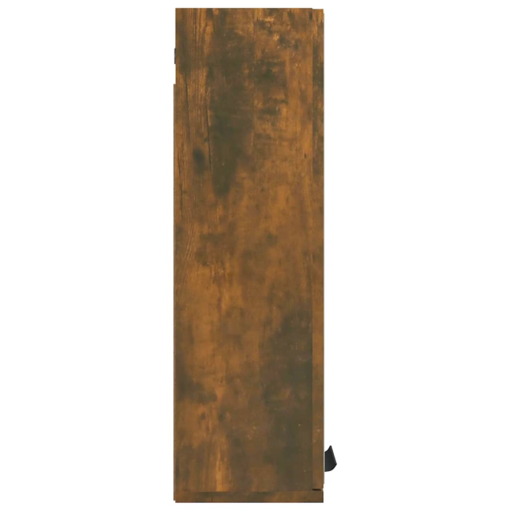 vidaXL Szafka łazienkowa z lustrem, przydymiony dąb, 64x20x67 cm