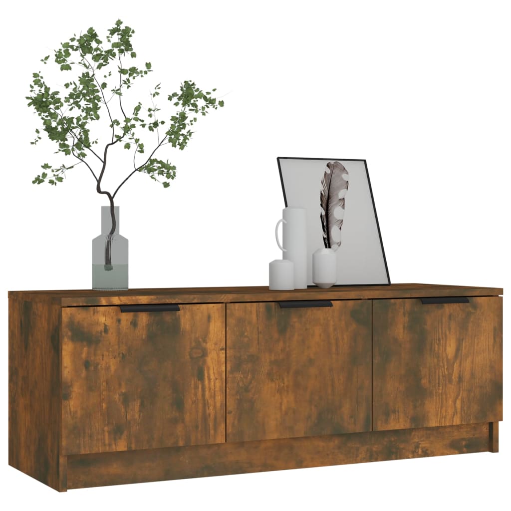 vidaXL Szafka pod TV, przydymiony dąb, 197x35x52 cm