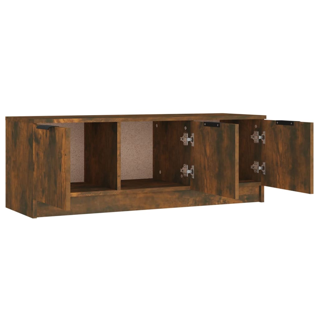 vidaXL Szafka pod TV, przydymiony dąb, 197x35x52 cm