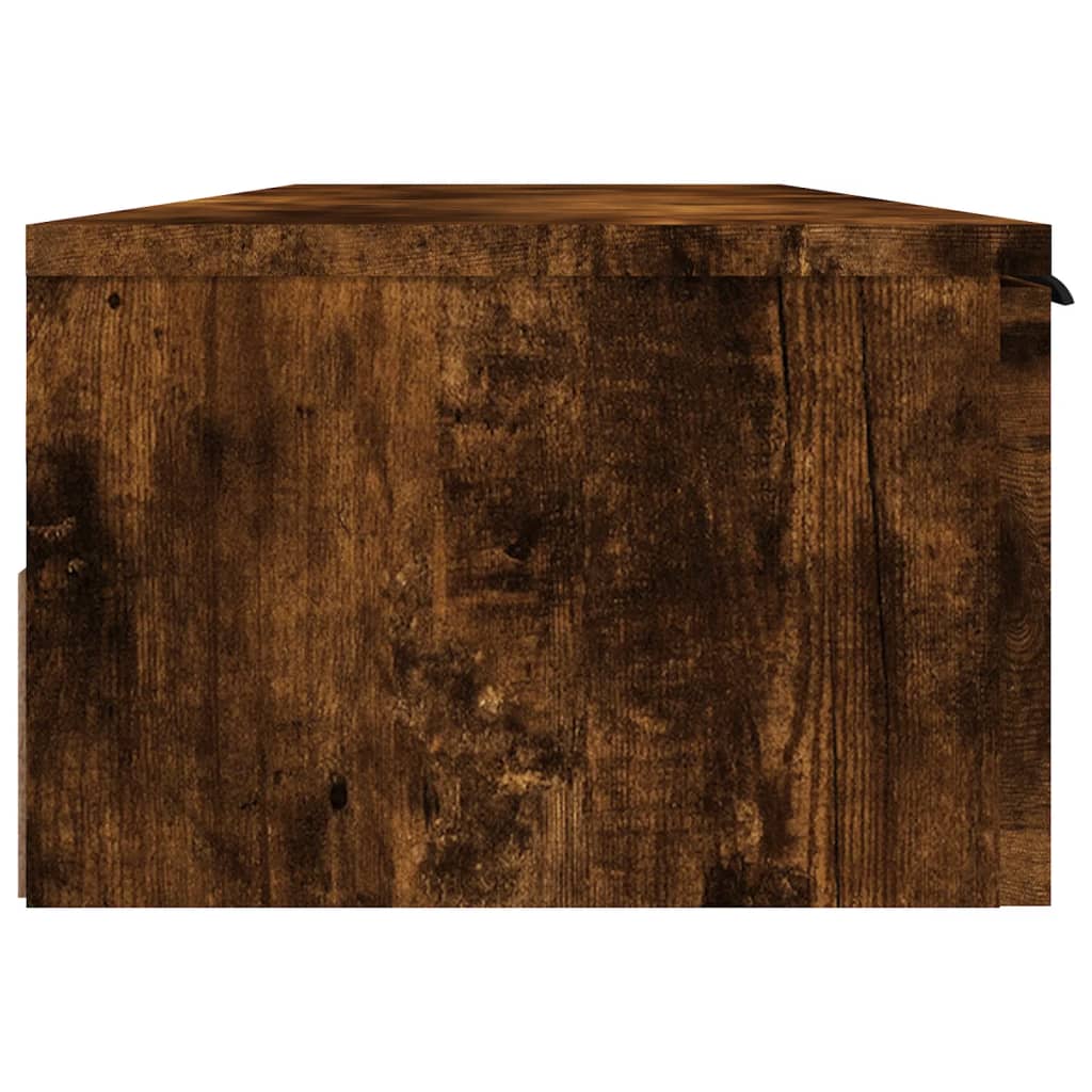 vidaXL Szafka ścienna, przydymiony dąb, 102x30x20 cm