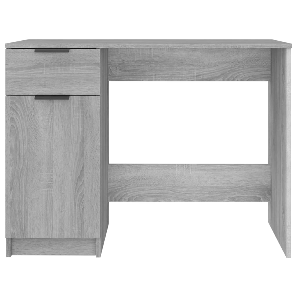 vidaXL Biurko, szary dąb sonoma, 100x50x75 cm, materiał drewnopochodny
