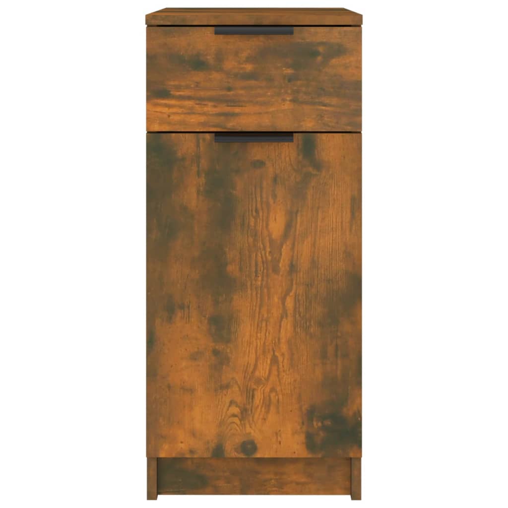 vidaXL Szafka biurowa, przydymiony dąb, 33,5x50x75 cm
