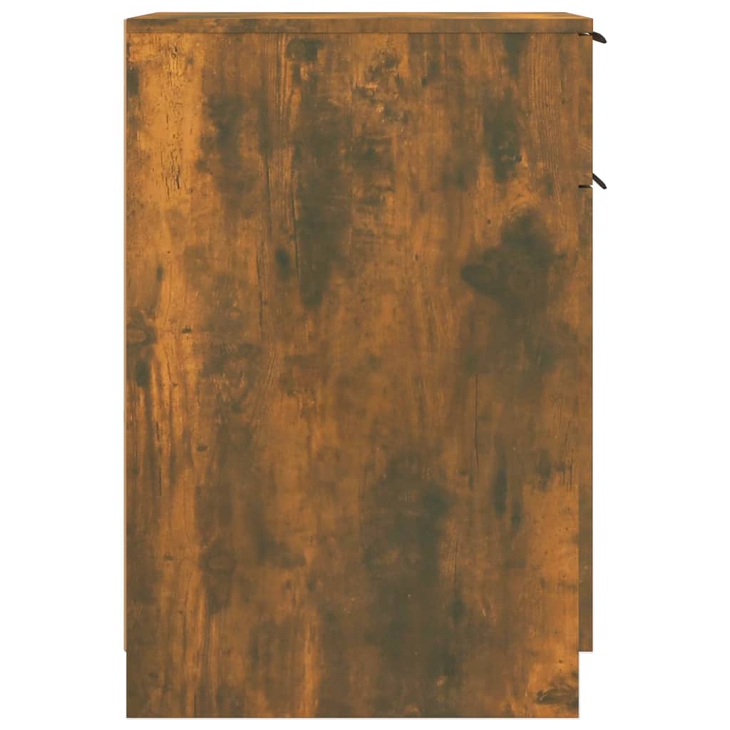 vidaXL Szafka biurowa, przydymiony dąb, 33,5x50x75 cm