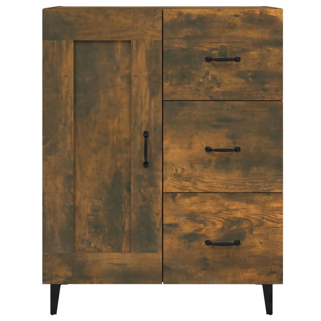 vidaXL Szafka, przydymiony dąb, 69,5x34x90 cm, materiał drewnopochodny