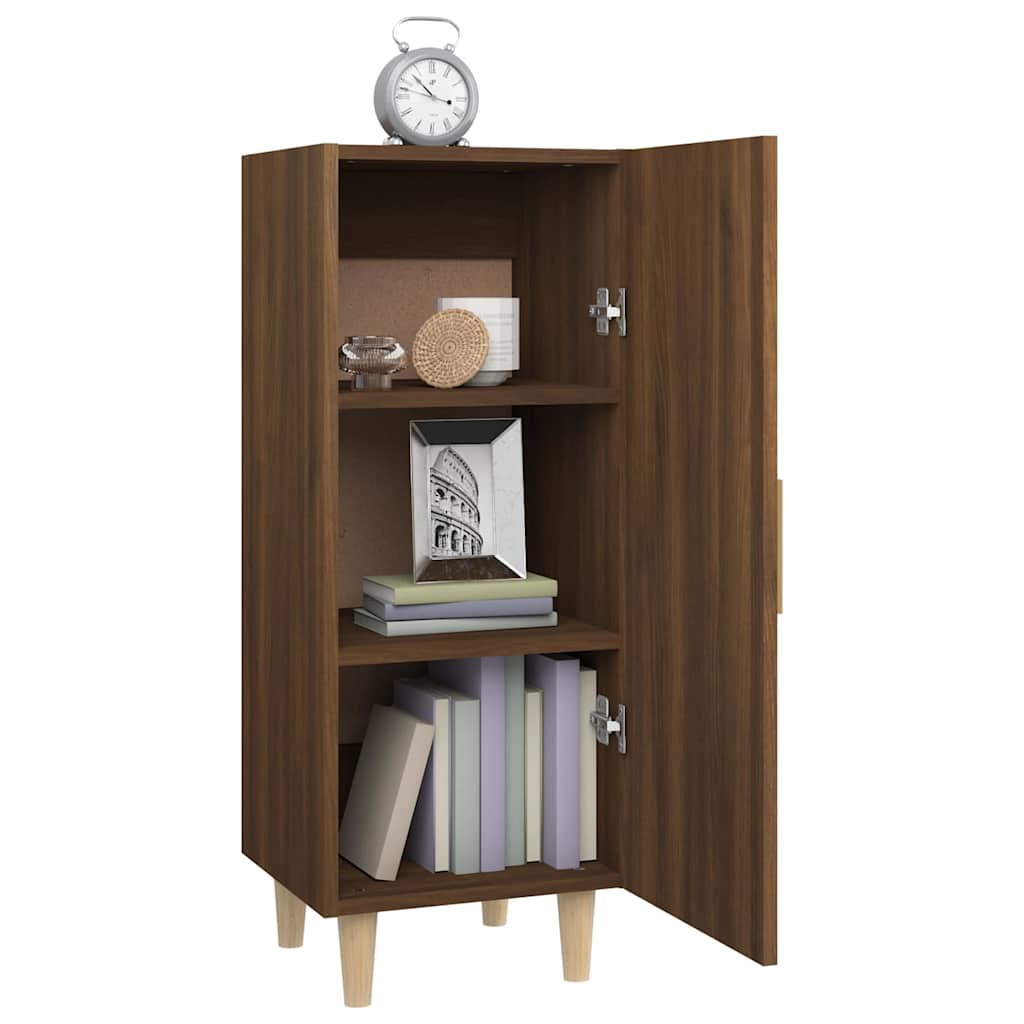 vidaXL Szafka, brązowy dąb, 34,5x34x90 cm, materiał drewnopochodny