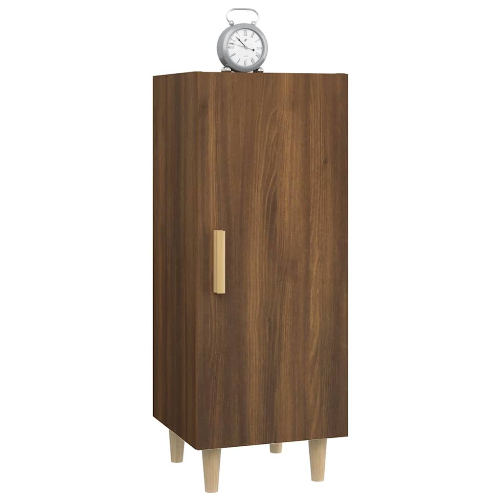 vidaXL Szafka, brązowy dąb, 34,5x34x90 cm, materiał drewnopochodny