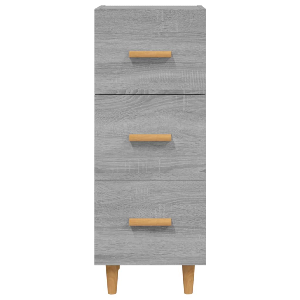 vidaXL Szafka, szary dąb sonoma, 34,5x34x90 cm materiał drewnopochodny