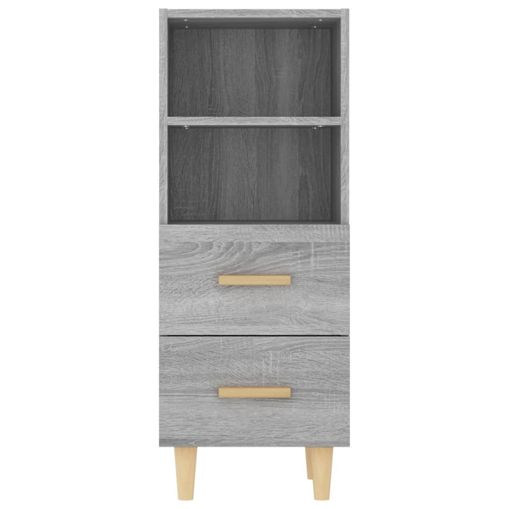 vidaXL Szafka, szary dąb sonoma, 34,5x34x90 cm materiał drewnopochodny