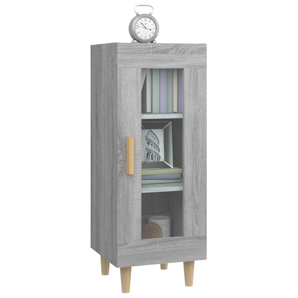 vidaXL Szafka, szary dąb sonoma, 34,5x34x90 cm materiał drewnopochodny