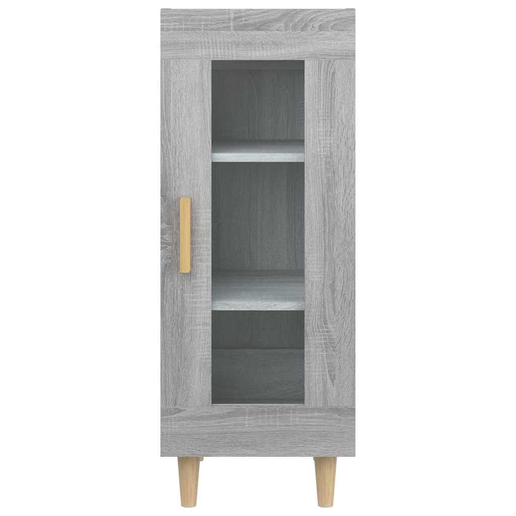vidaXL Szafka, szary dąb sonoma, 34,5x34x90 cm materiał drewnopochodny