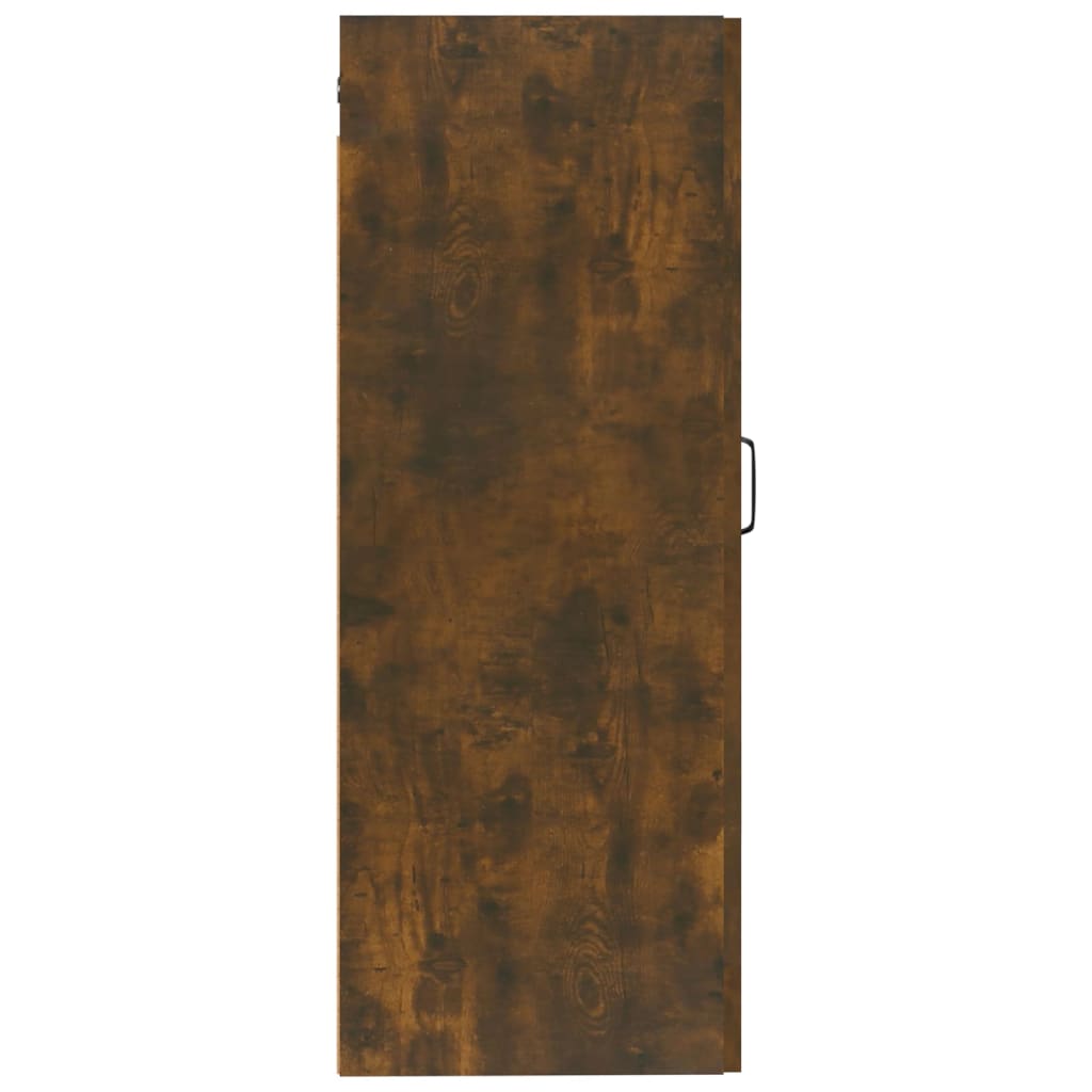 vidaXL Szafka wisząca, przydymiony dąb, 35x34x90 cm
