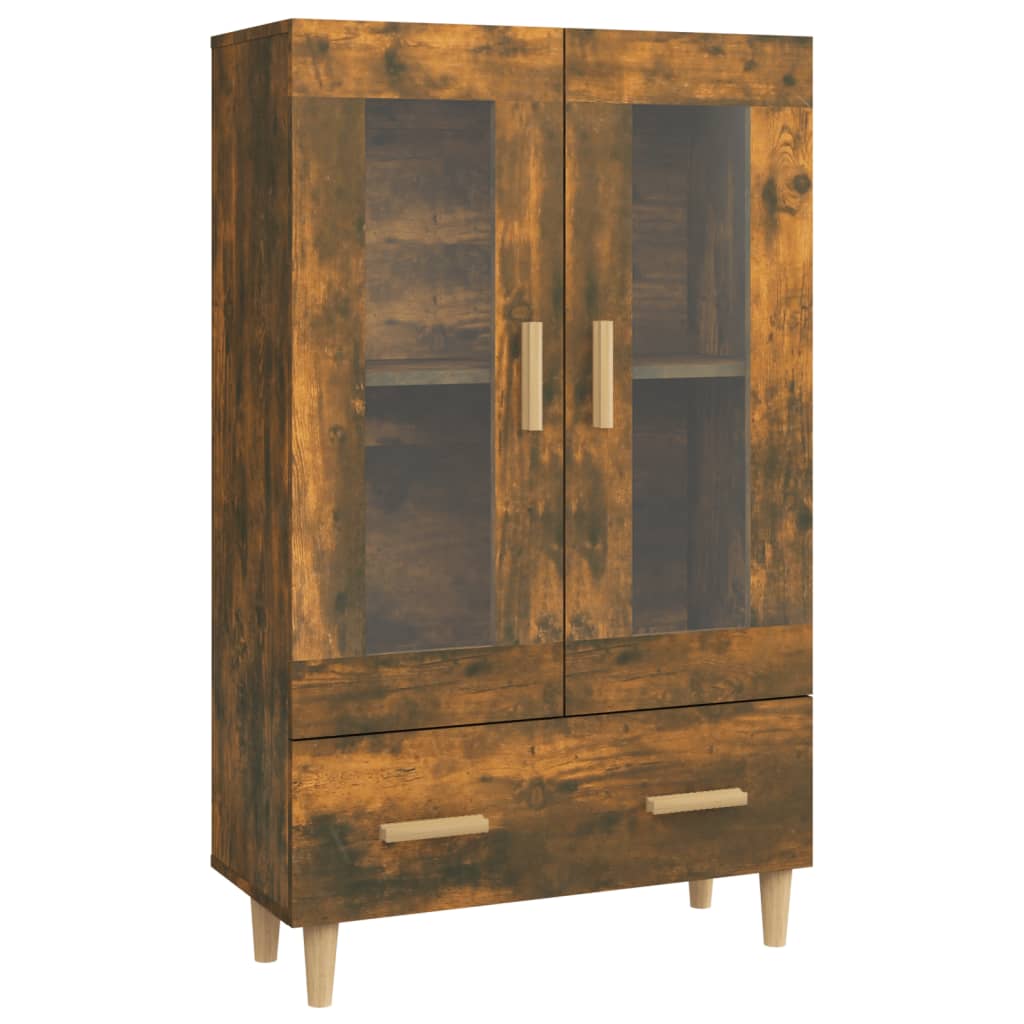 vidaXL Szafka, przydymiony dąb, 70x31x115 cm, materiał drewnopochodny