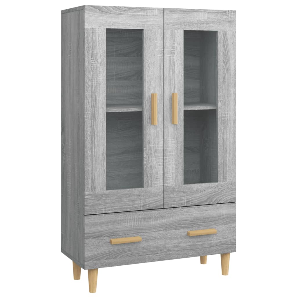 vidaXL Szafka, szary dąb sonoma, 70x31x115 cm, materiał drewnopochodny
