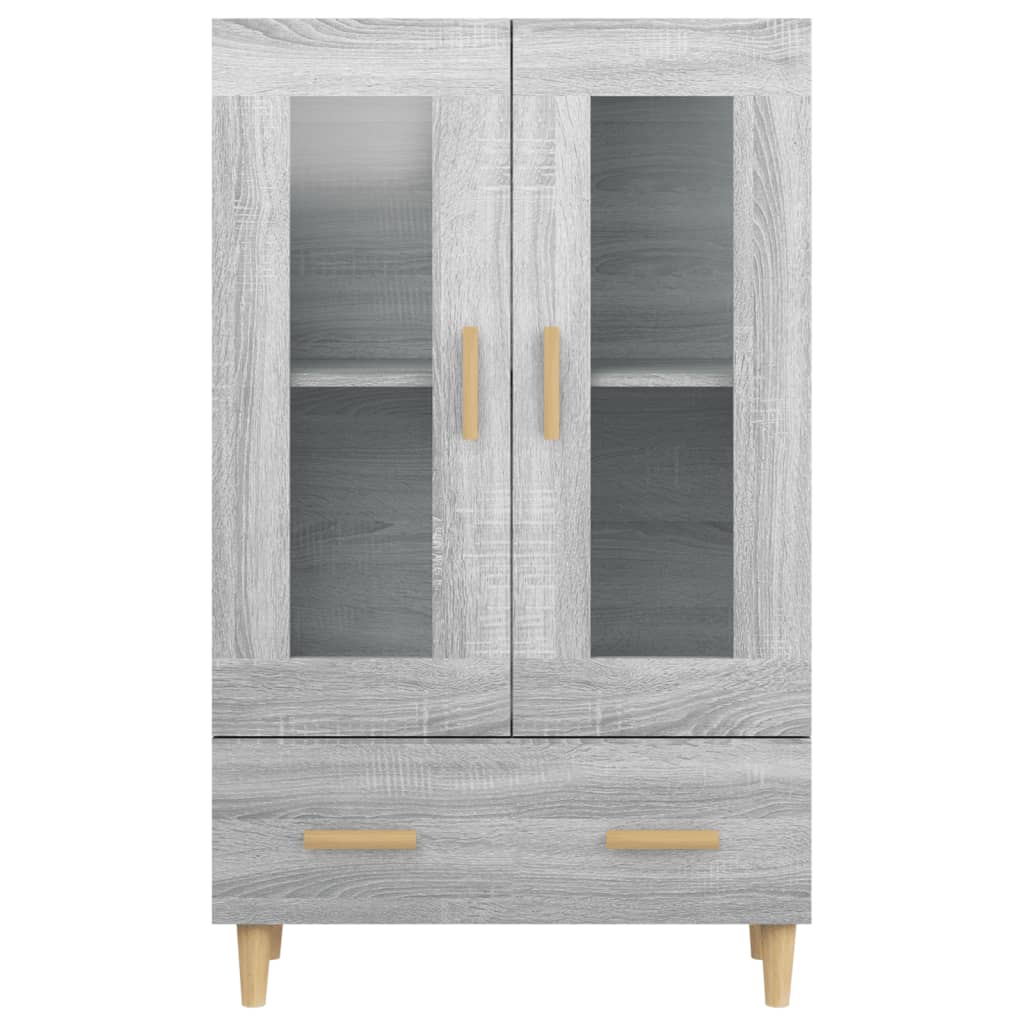 vidaXL Szafka, szary dąb sonoma, 70x31x115 cm, materiał drewnopochodny