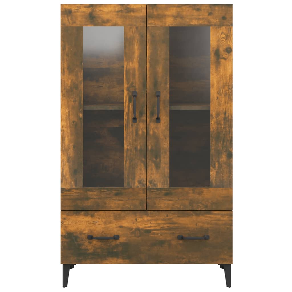 vidaXL Szafka, przydymiony dąb, 70x31x115 cm, materiał drewnopochodny