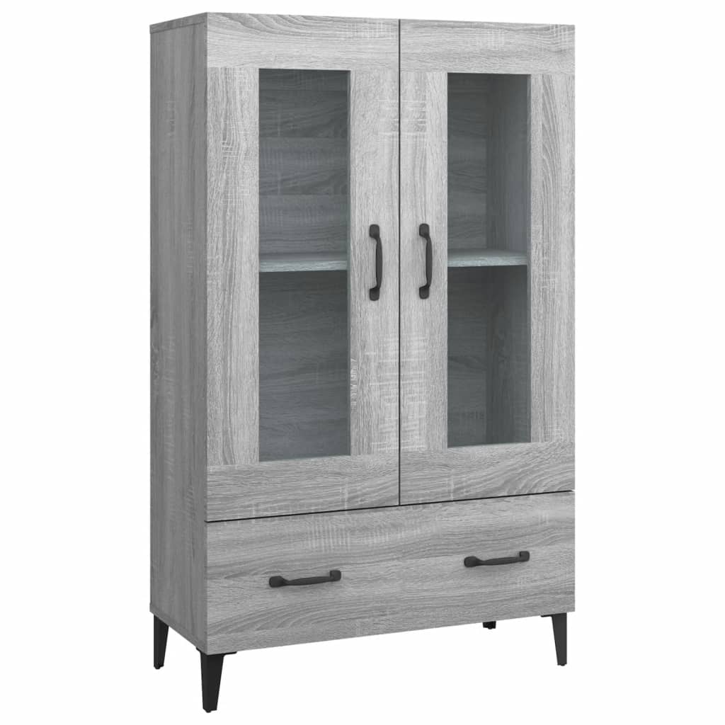 vidaXL Szafka, szary dąb sonoma, 70x31x115 cm, materiał drewnopochodny