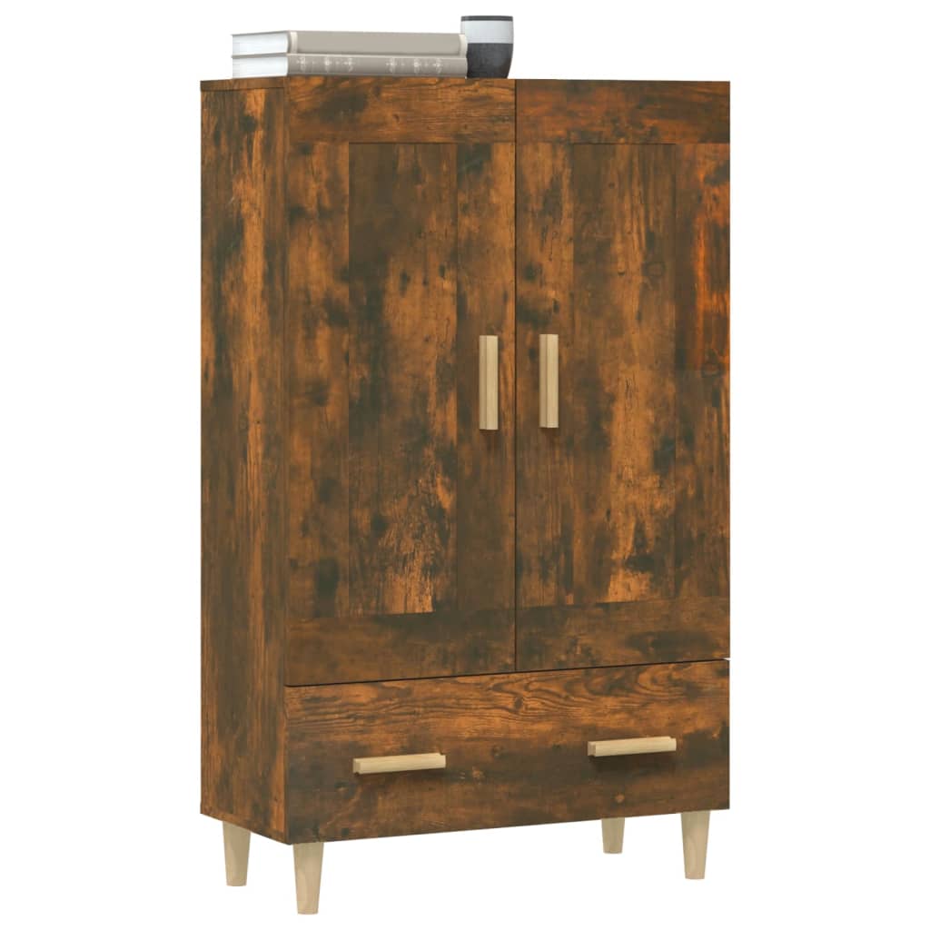 vidaXL Szafka, przydymiony dąb, 70x31x115 cm, materiał drewnopochodny