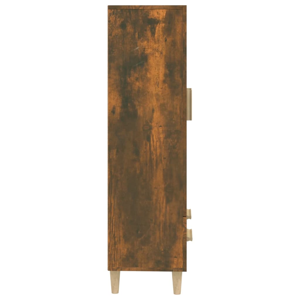 vidaXL Szafka, przydymiony dąb, 70x31x115 cm, materiał drewnopochodny