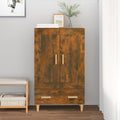 vidaXL Szafka, przydymiony dąb, 70x31x115 cm, materiał drewnopochodny