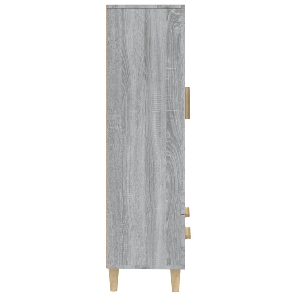 vidaXL Szafka, szary dąb sonoma, 70x31x115 cm, materiał drewnopochodny