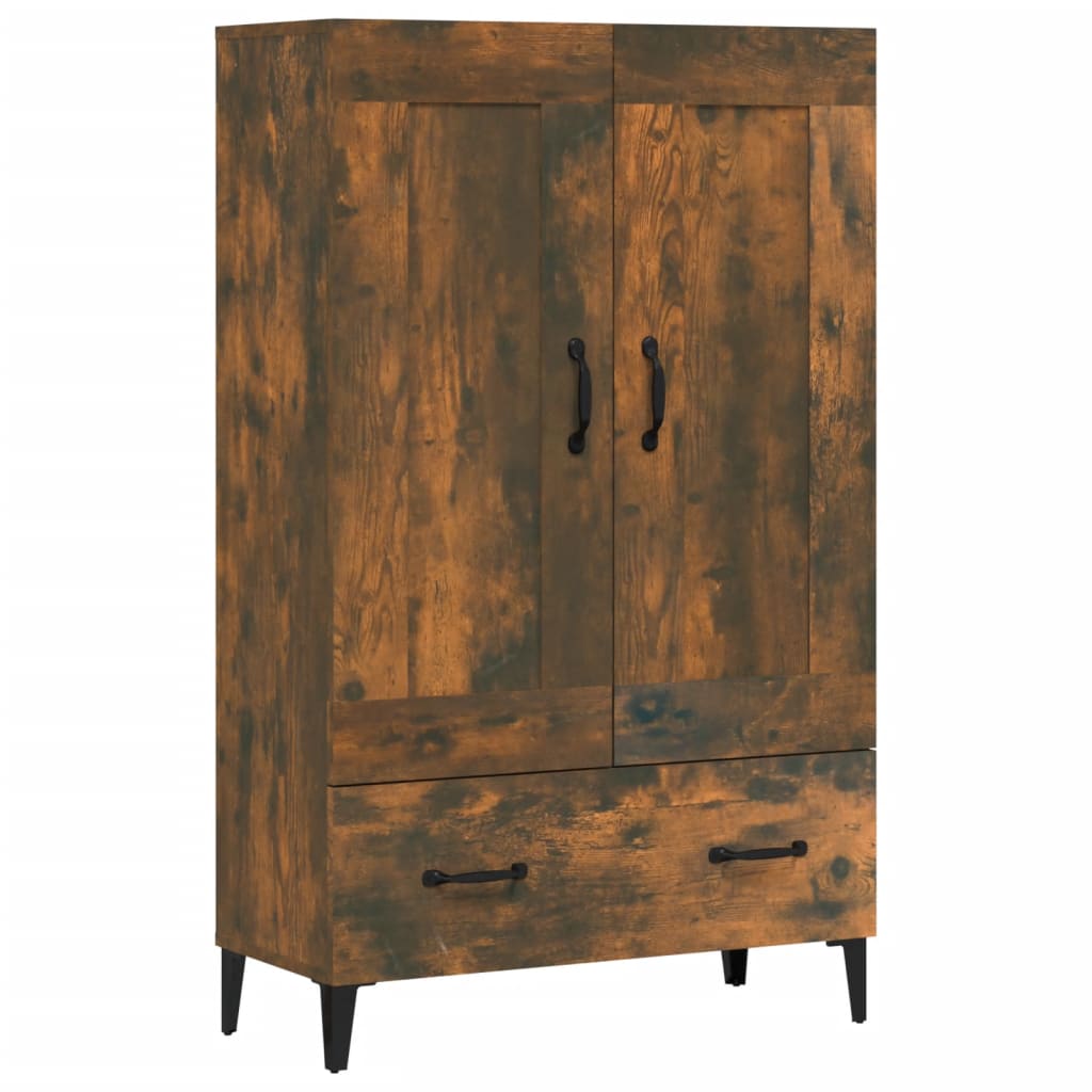 vidaXL Szafka, przydymiony dąb, 70x31x115 cm, materiał drewnopochodny