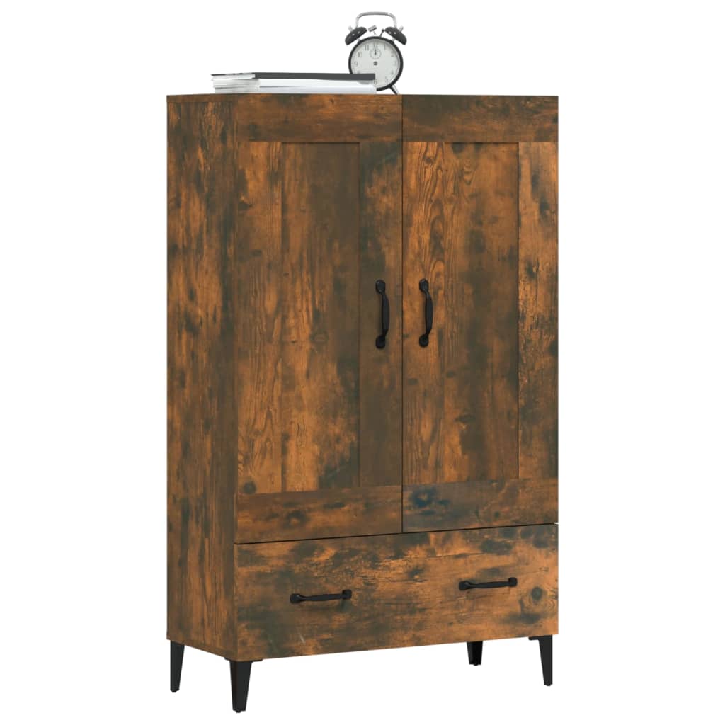 vidaXL Szafka, przydymiony dąb, 70x31x115 cm, materiał drewnopochodny