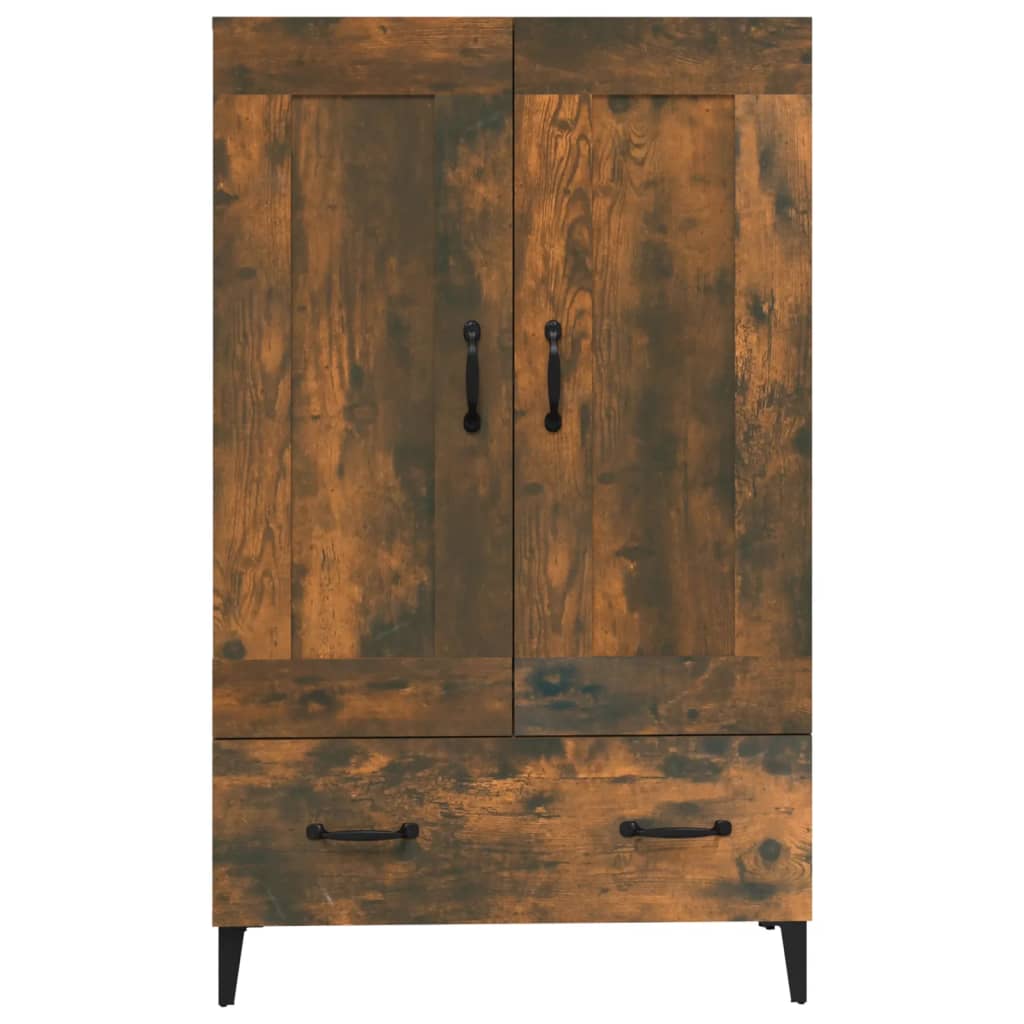 vidaXL Szafka, przydymiony dąb, 70x31x115 cm, materiał drewnopochodny