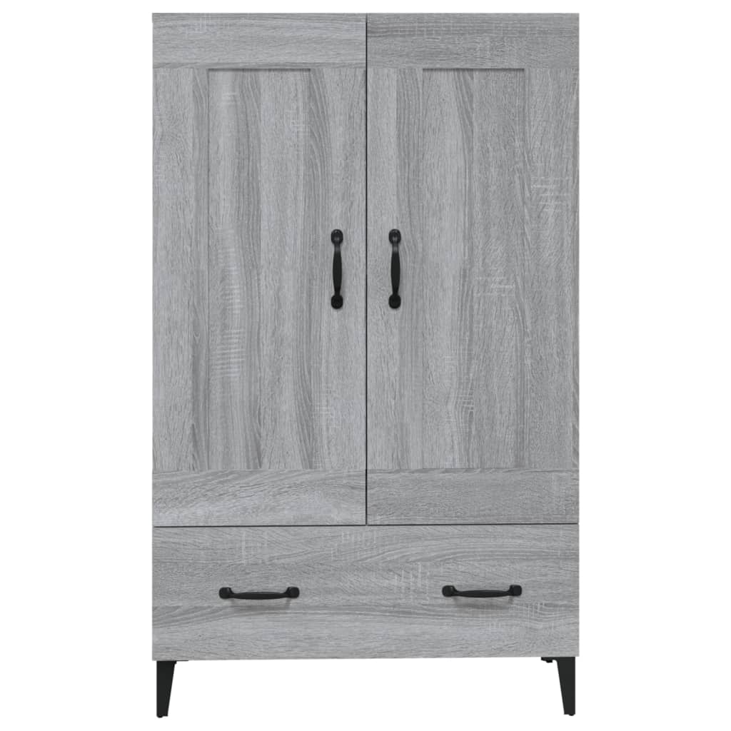 vidaXL Szafka, szary dąb sonoma, 70x31x115 cm, materiał drewnopochodny
