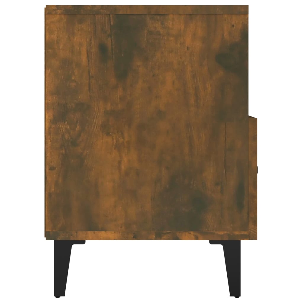 vidaXL Szafka pod telewizor, przydymiony dąb, 80x36x50 cm