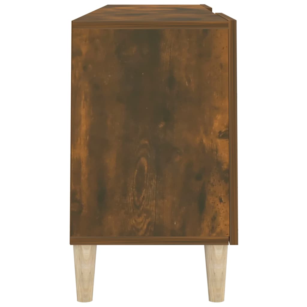 vidaXL Szafka pod telewizor, przydymiony dąb, 150x30x50 cm