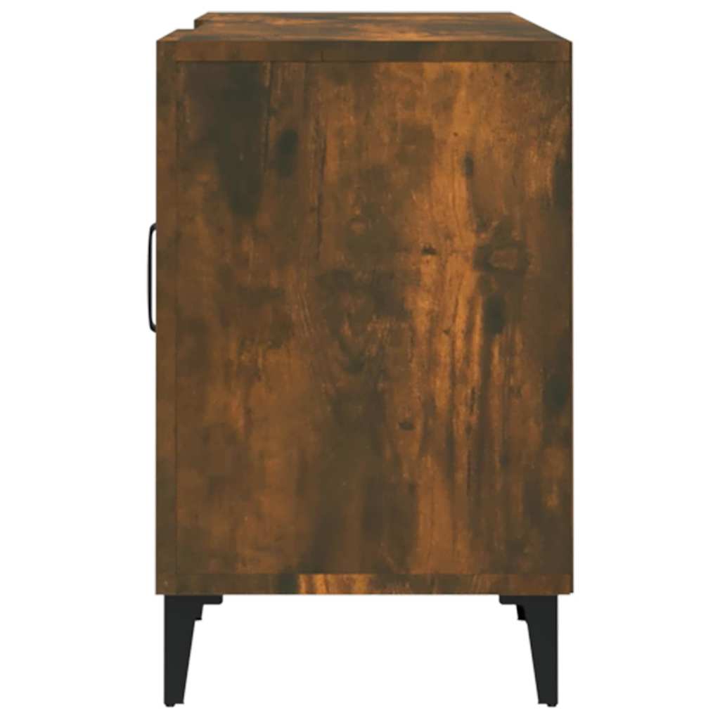 vidaXL Szafka pod telewizor, przydymiony dąb, 150x30x50 cm