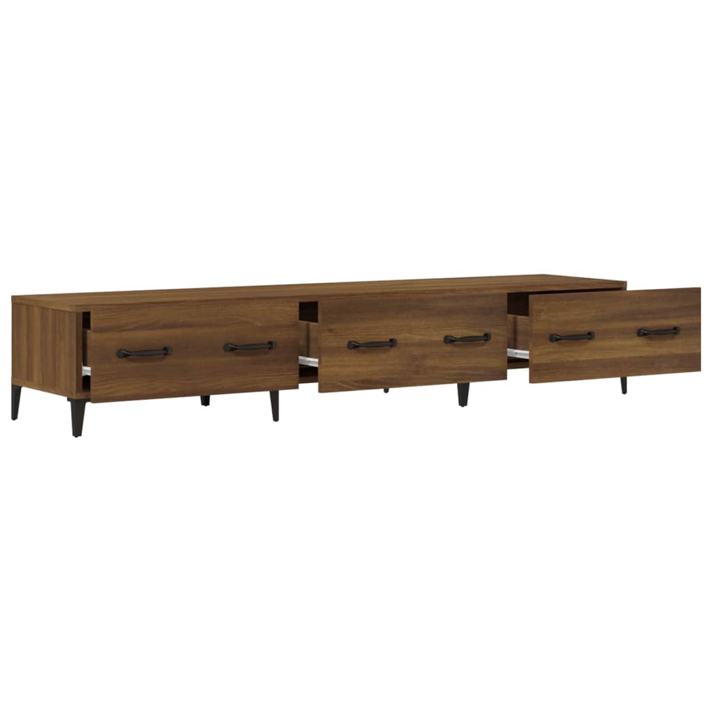 vidaXL Szafka pod telewizor, brązowy dąb, 150x34,5x30 cm
