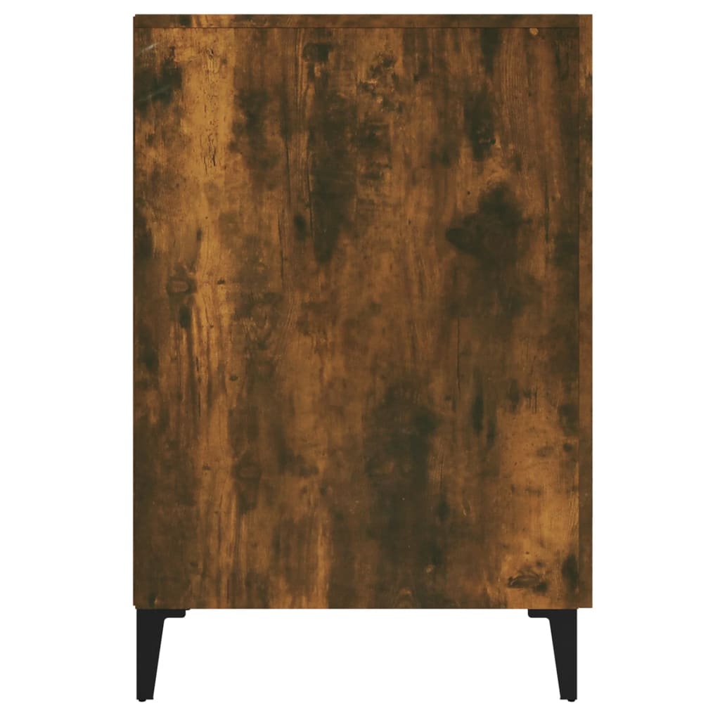 vidaXL Biurko, przydymiony dąb, 140x50x75 cm, materiał drewnopochodny