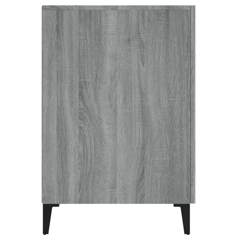 vidaXL Biurko, szary dąb sonoma, 140x50x75 cm, materiał drewnopochodny