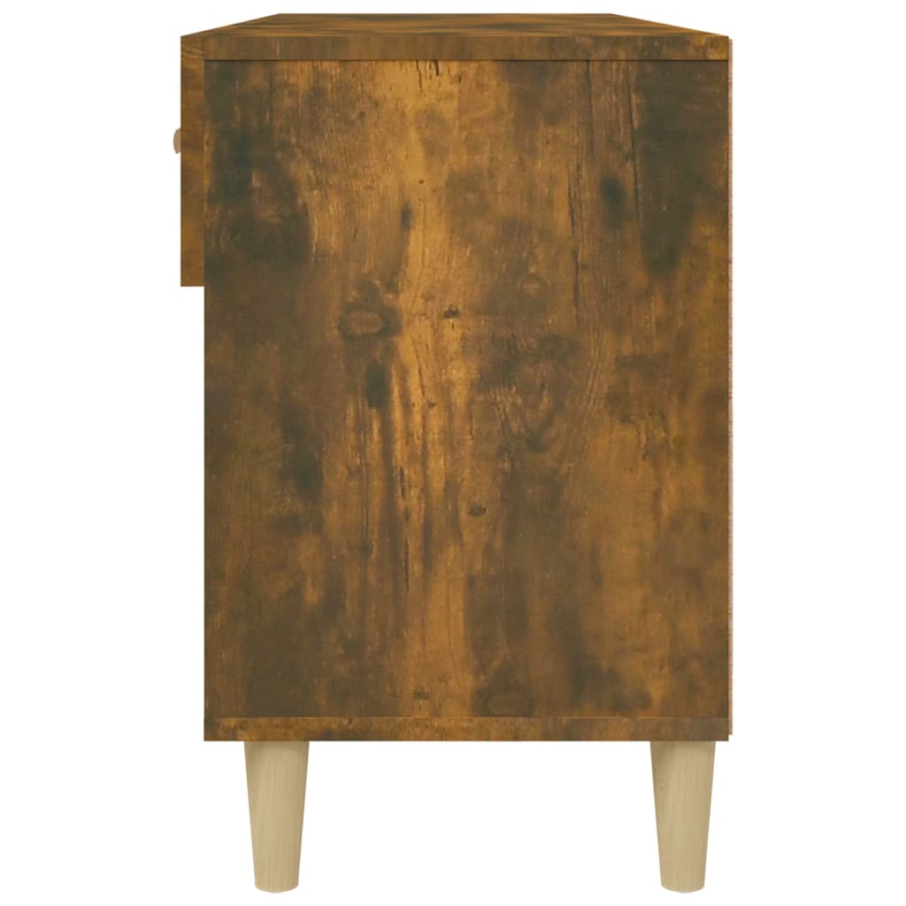 vidaXL Szafka na buty, przydymiony dąb, 102x35x55 cm