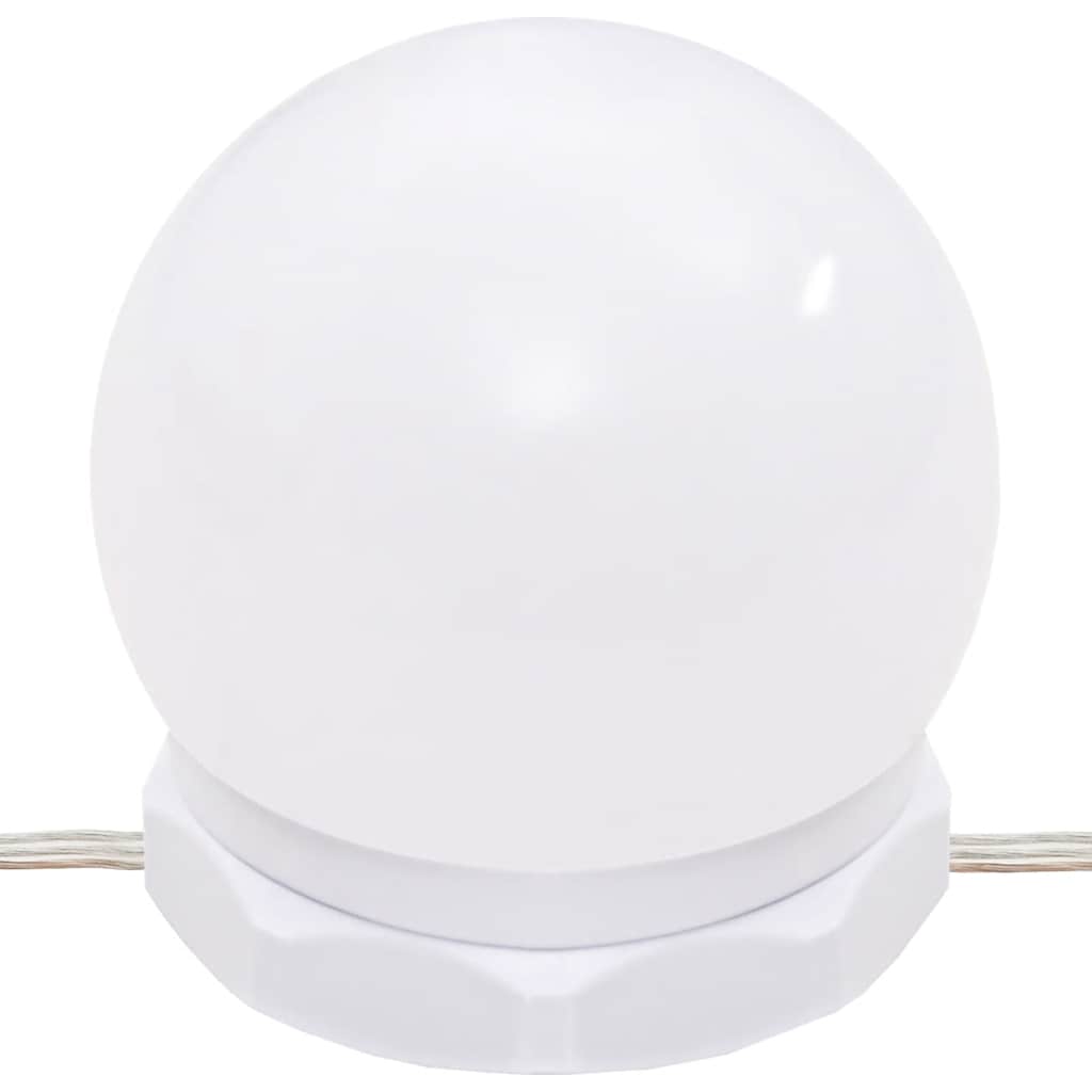 vidaXL Szafka z lustrem i oświetleniem LED, brązowy dąb, 90x31,5x62 cm