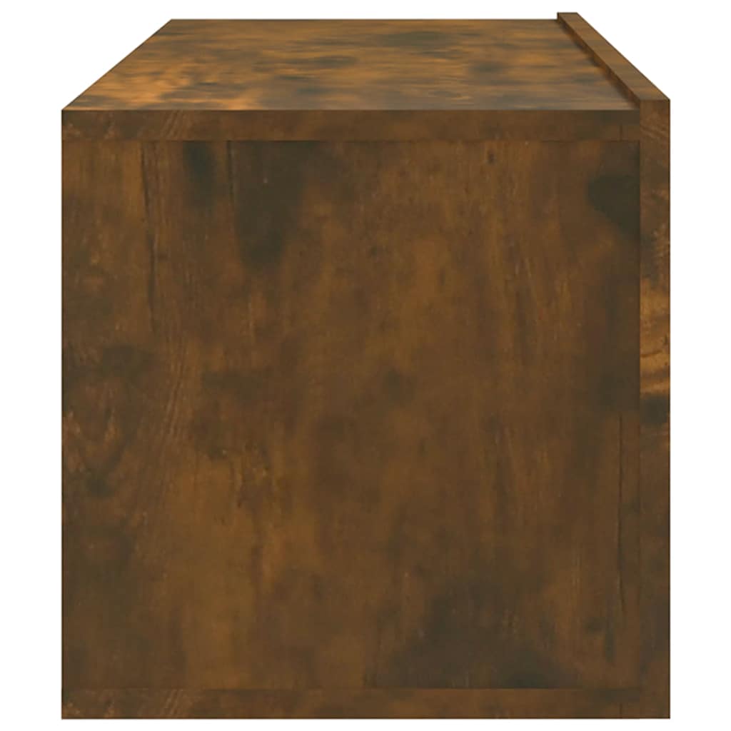 vidaXL Ścienne szafki TV, 2 szt., przydymiony dąb, 100x30x30 cm