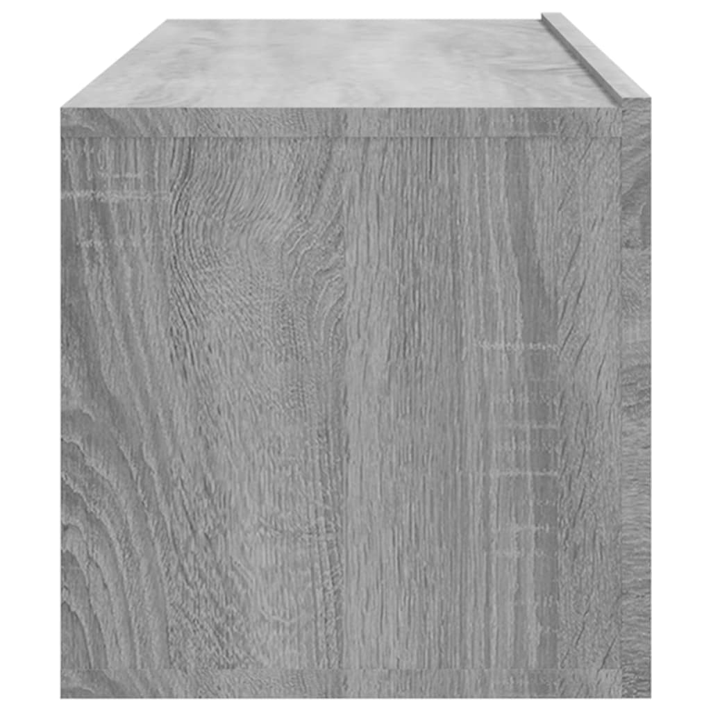 vidaXL Ścienne szafki TV, 2 szt., szary dąb sonoma, 100x30x30 cm