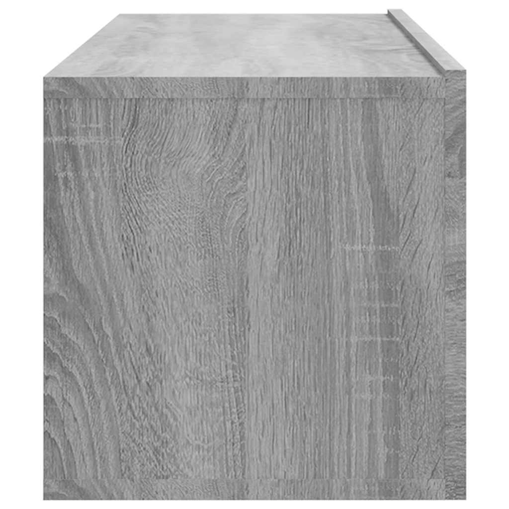 vidaXL Ścienne szafki TV, 2 szt., szary dąb sonoma, 100x30x30 cm