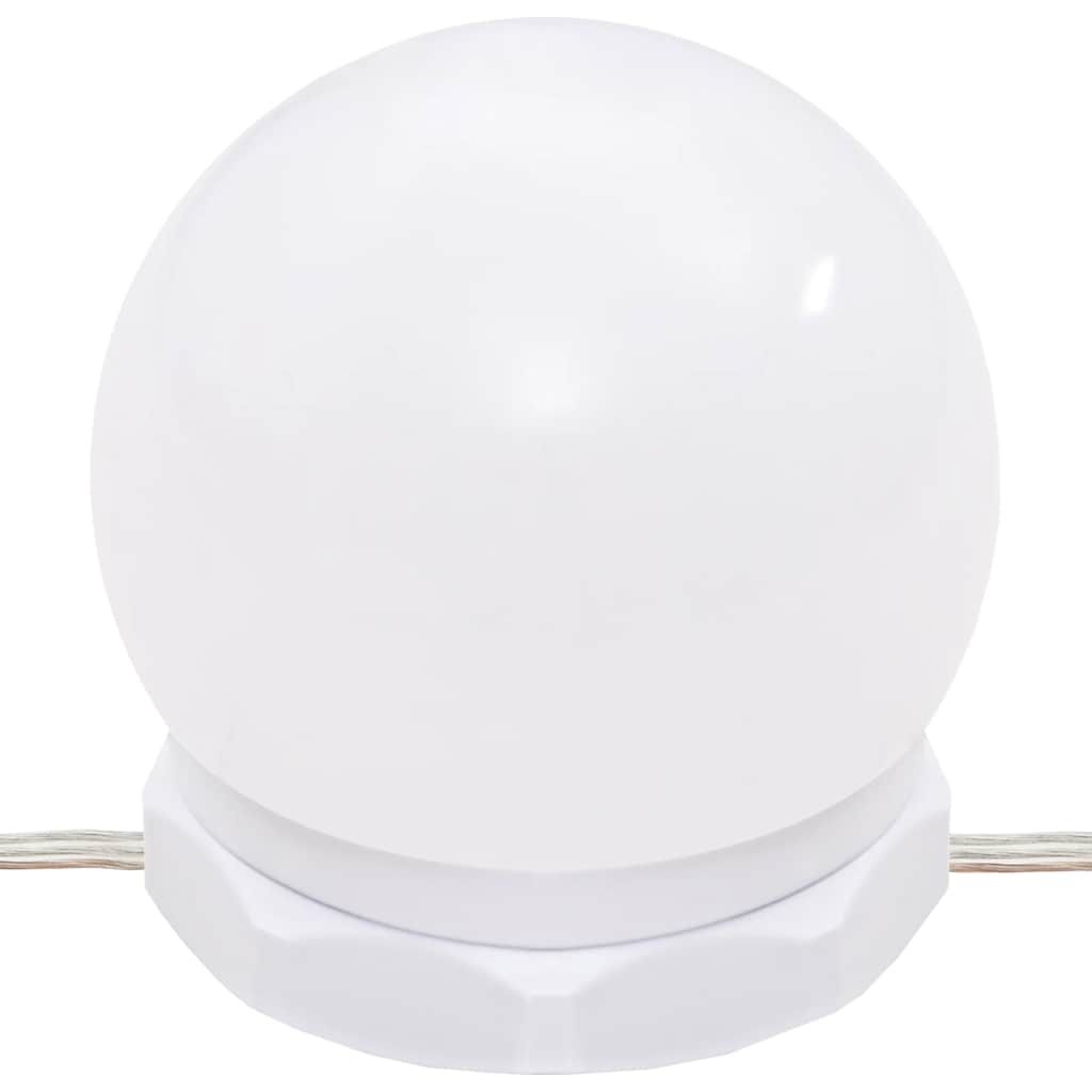 vidaXL Toaletka z LED, przydymiony dąb, 96x40x142 cm