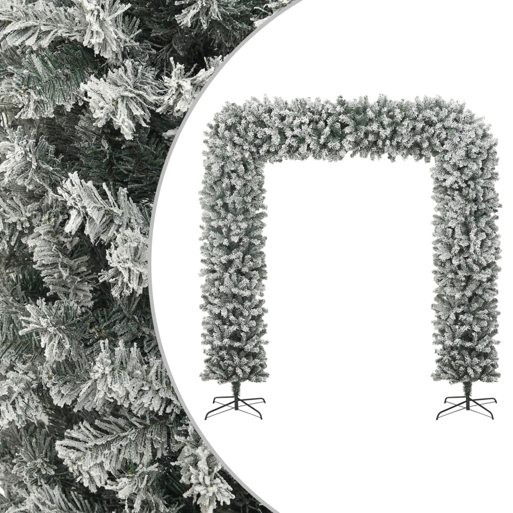 vidaXL Girlanda świąteczna flokowana sztucznym śniegiem, 240 cm
