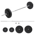 vidaXL Sztanga z zestawem obciążeń, 30 kg