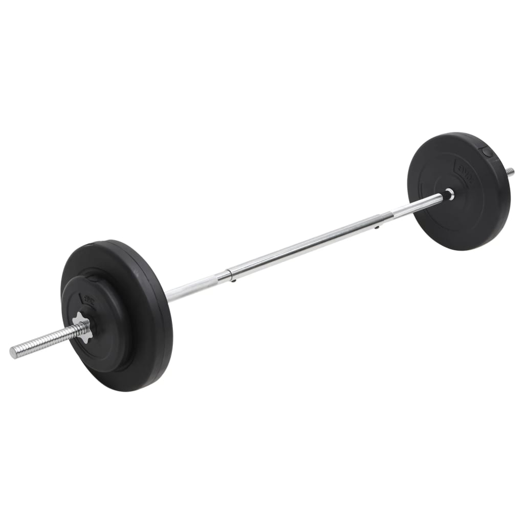 vidaXL Sztanga z zestawem obciążeń, 30 kg